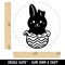 Chocolate Easter Bunny Rabbit Unwrapped Foil Rubber Stamp for Stamping Crafting Planners